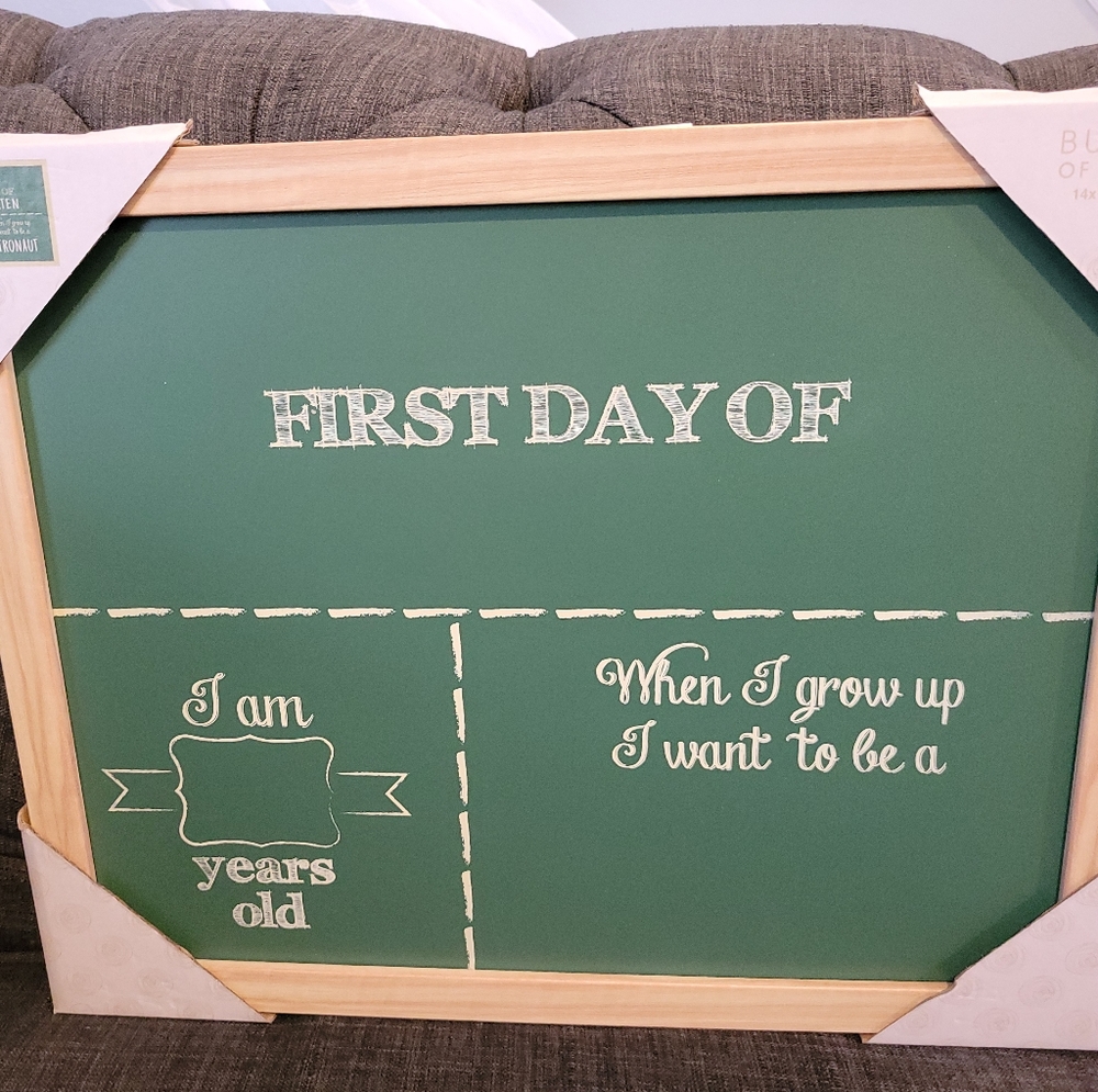 First Day of School Chalk Sign